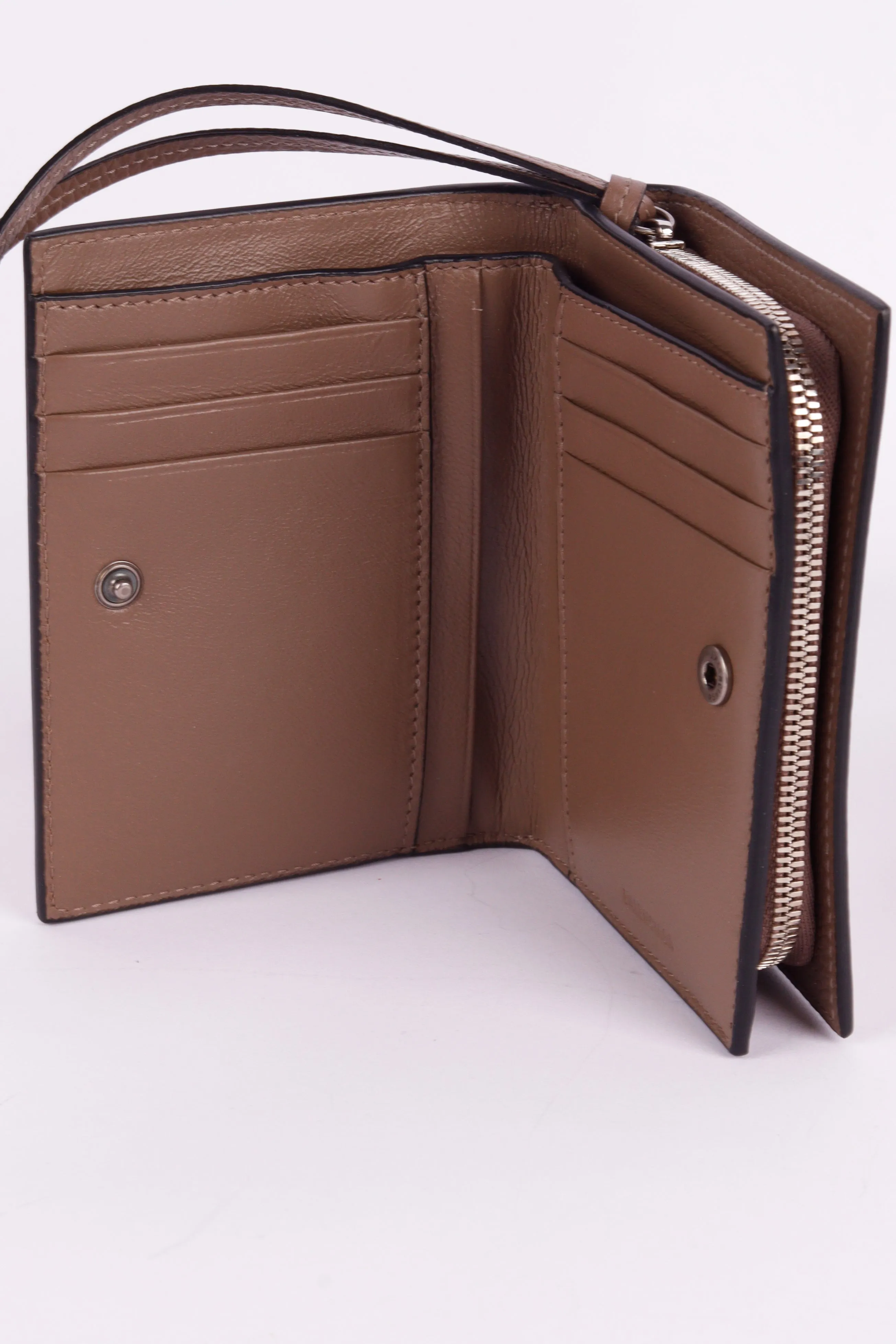 Balenciaga Mini Neo Classic Brown Leather Wallet