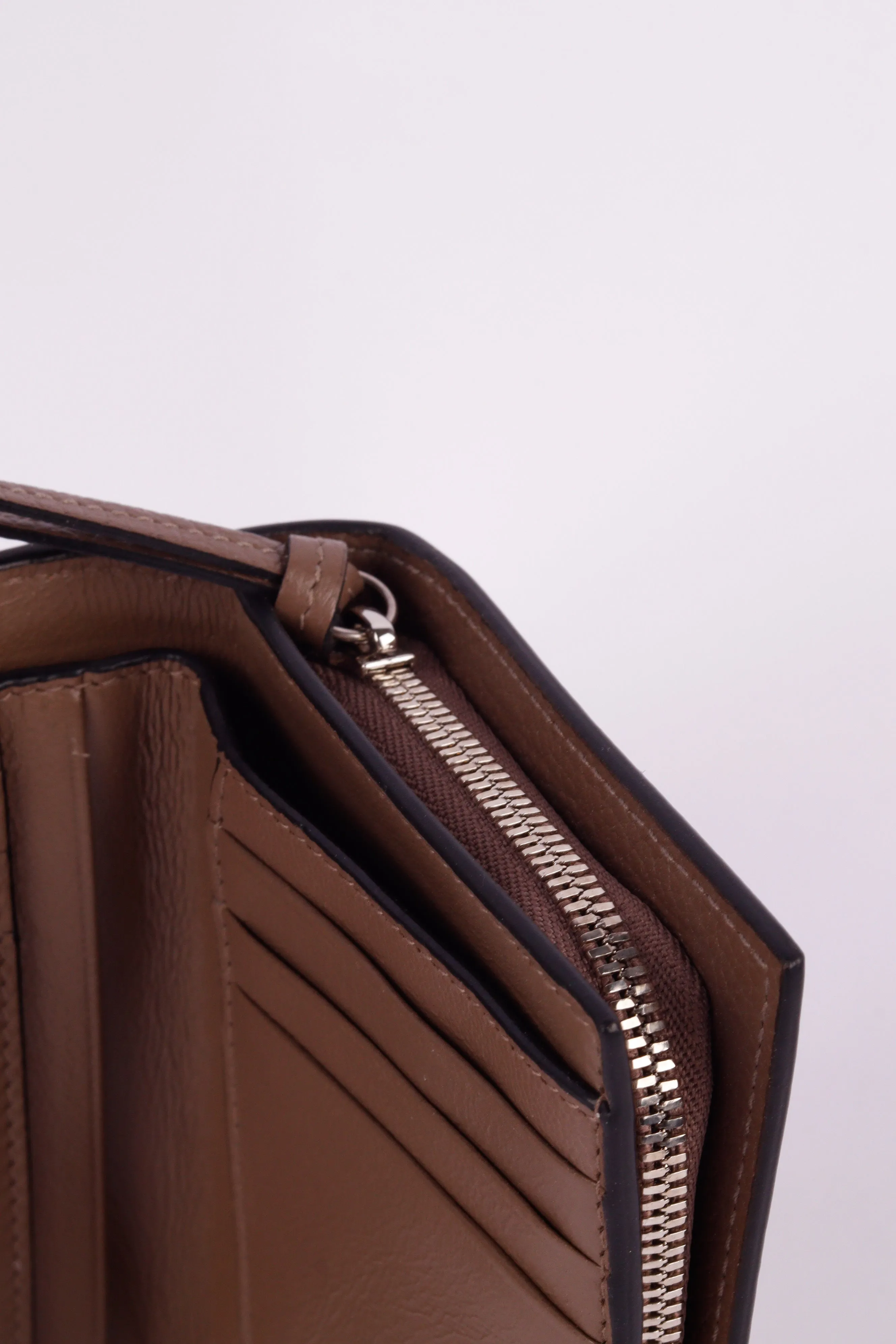 Balenciaga Mini Neo Classic Brown Leather Wallet