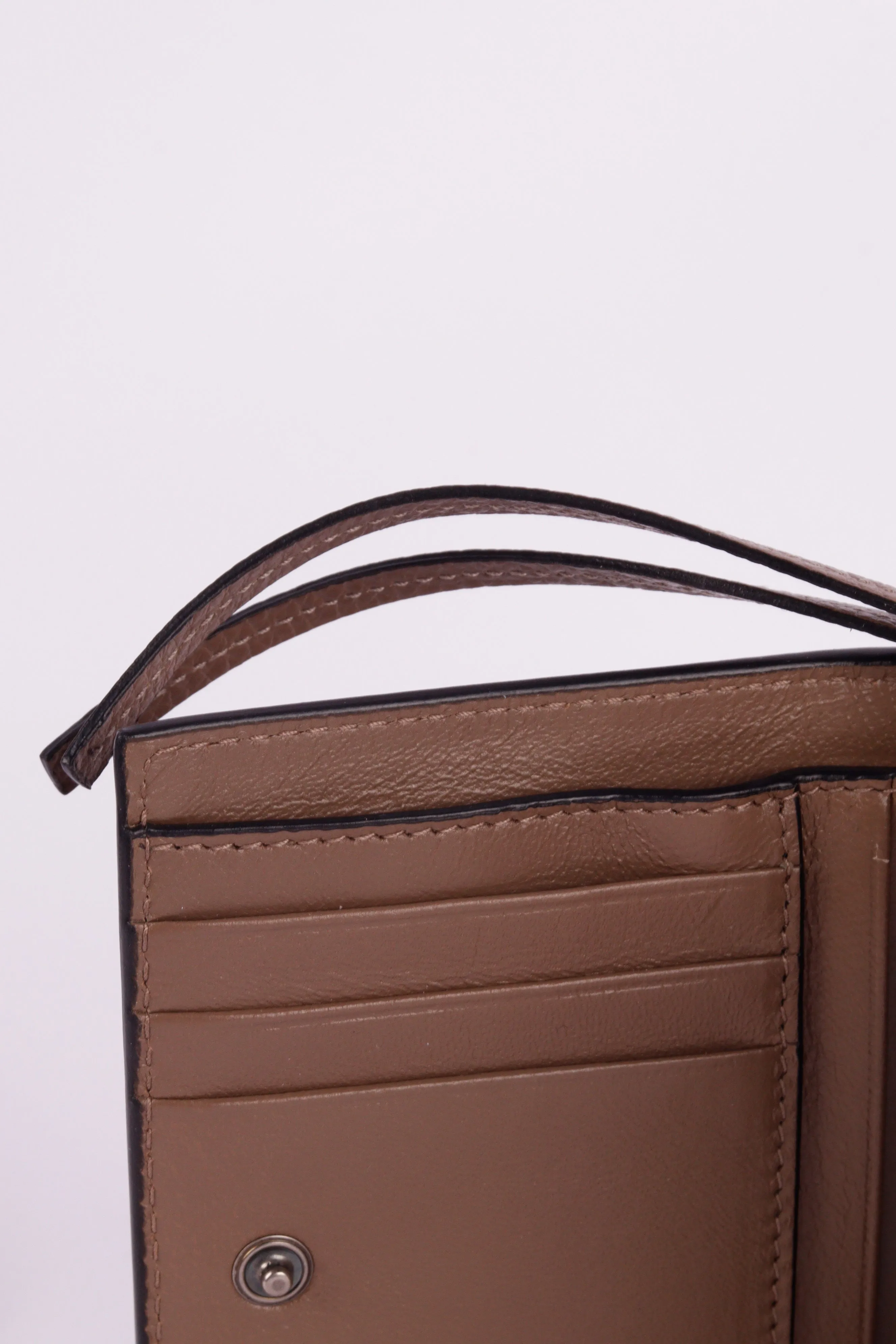 Balenciaga Mini Neo Classic Brown Leather Wallet