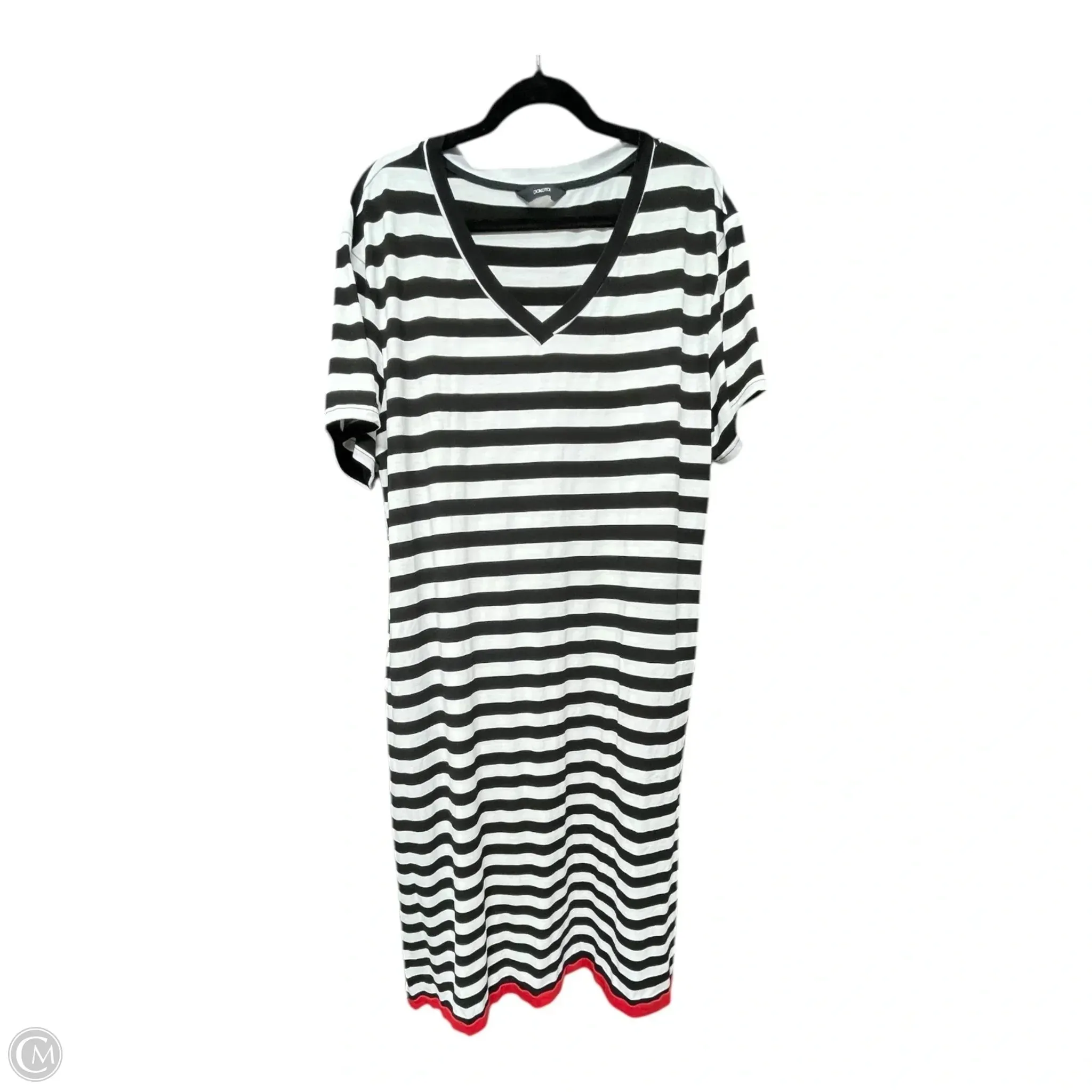 Dress Casual Midi By DOKOTOO In Striped Pattern. Size: M