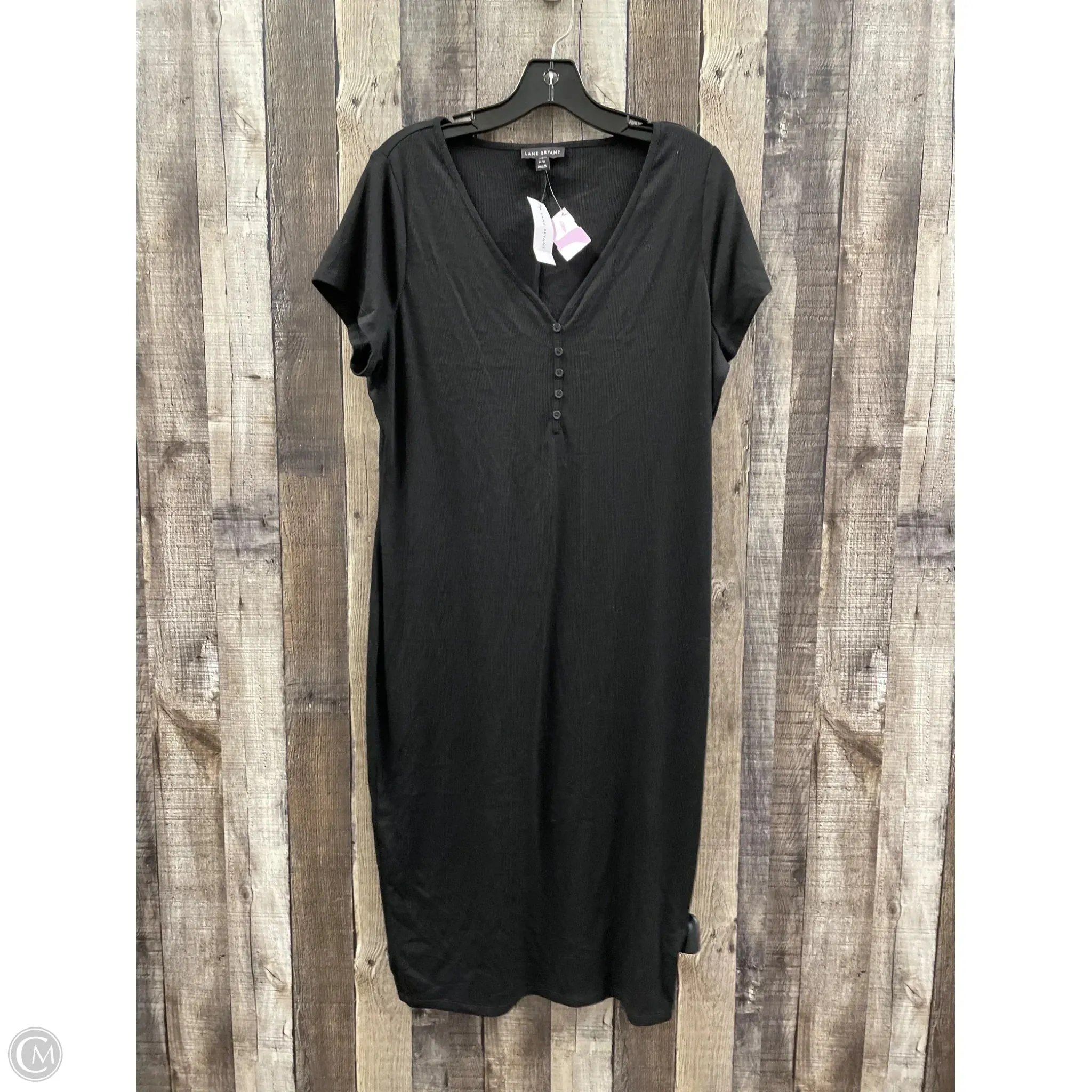 Dress Casual Midi By Lane Bryant In Black. Size: L