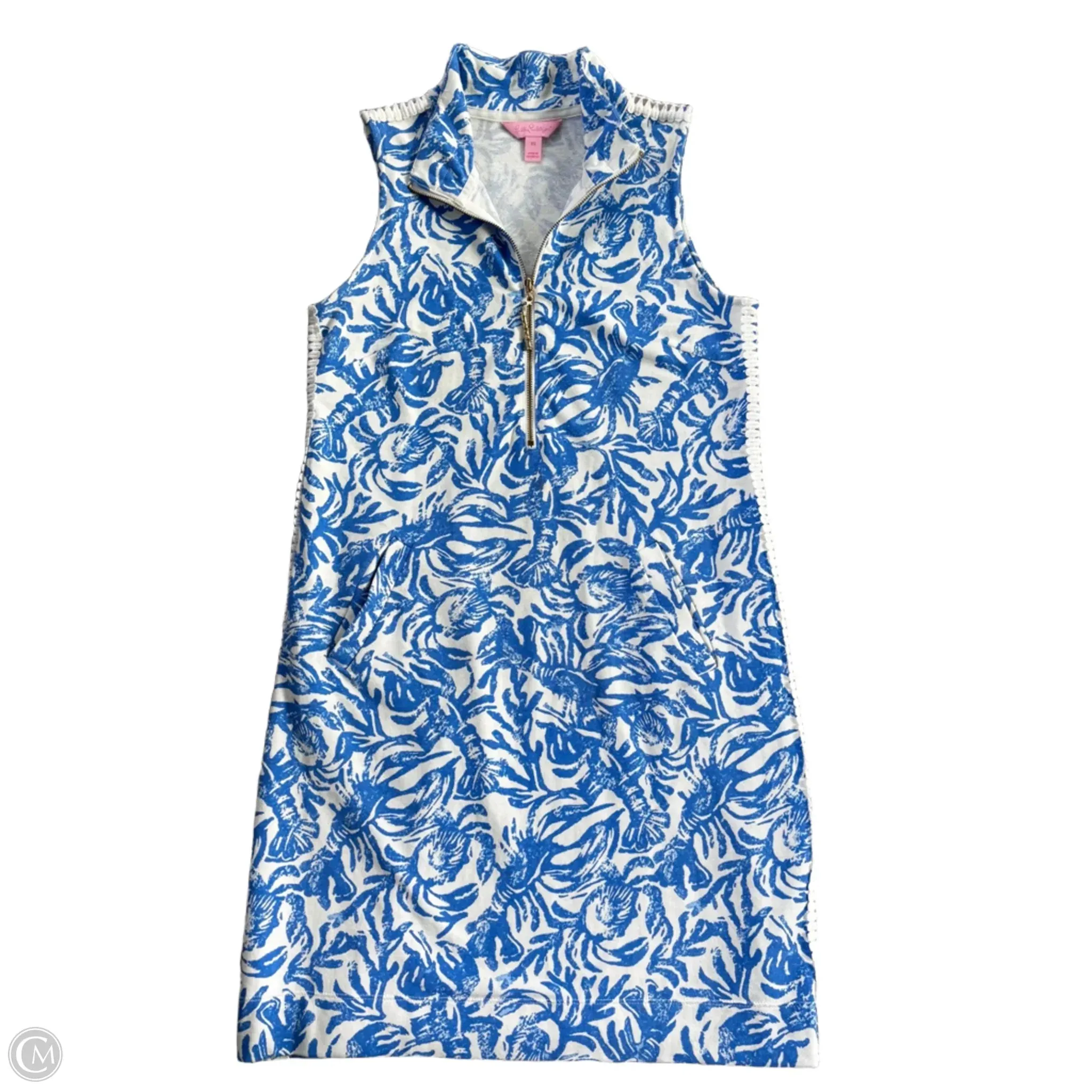Dress Designer By Lilly Pulitzer In Blue & White. Size: Xs