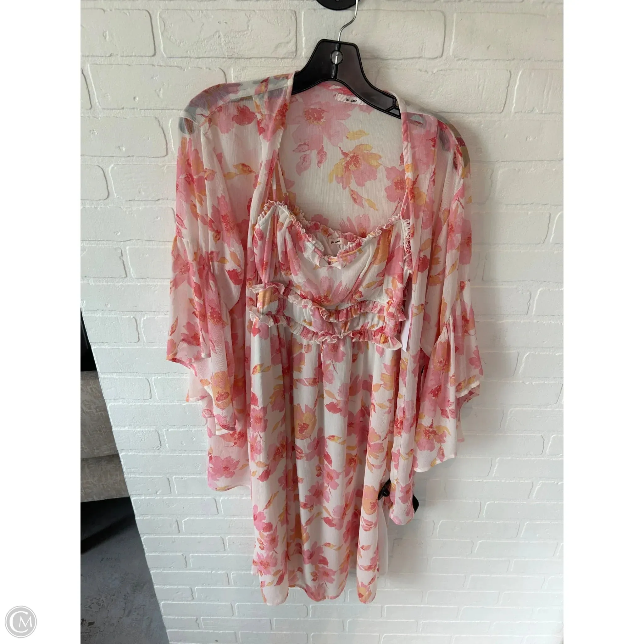 Dress Set 2pc By Mi Ami In Pink & White. Size: M