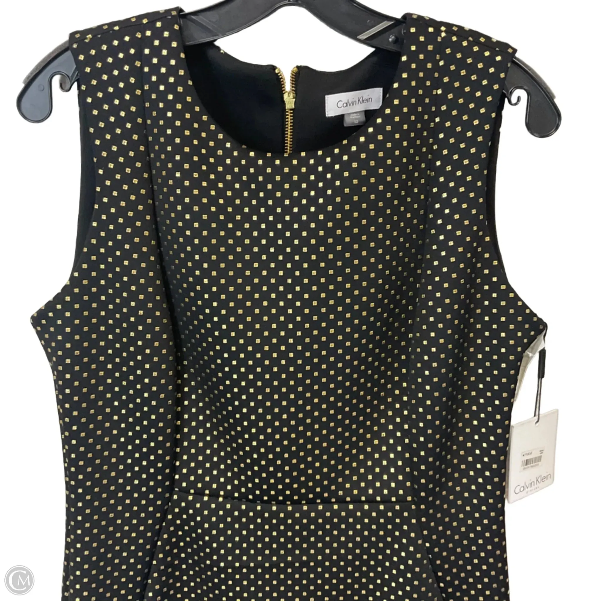 Dress Work By Calvin Klein In Black. Size: L