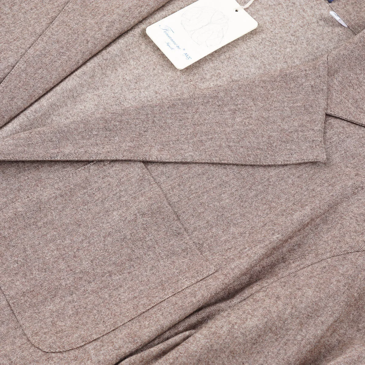 Finamore Unlined Lightweight Flannel Sport Coat