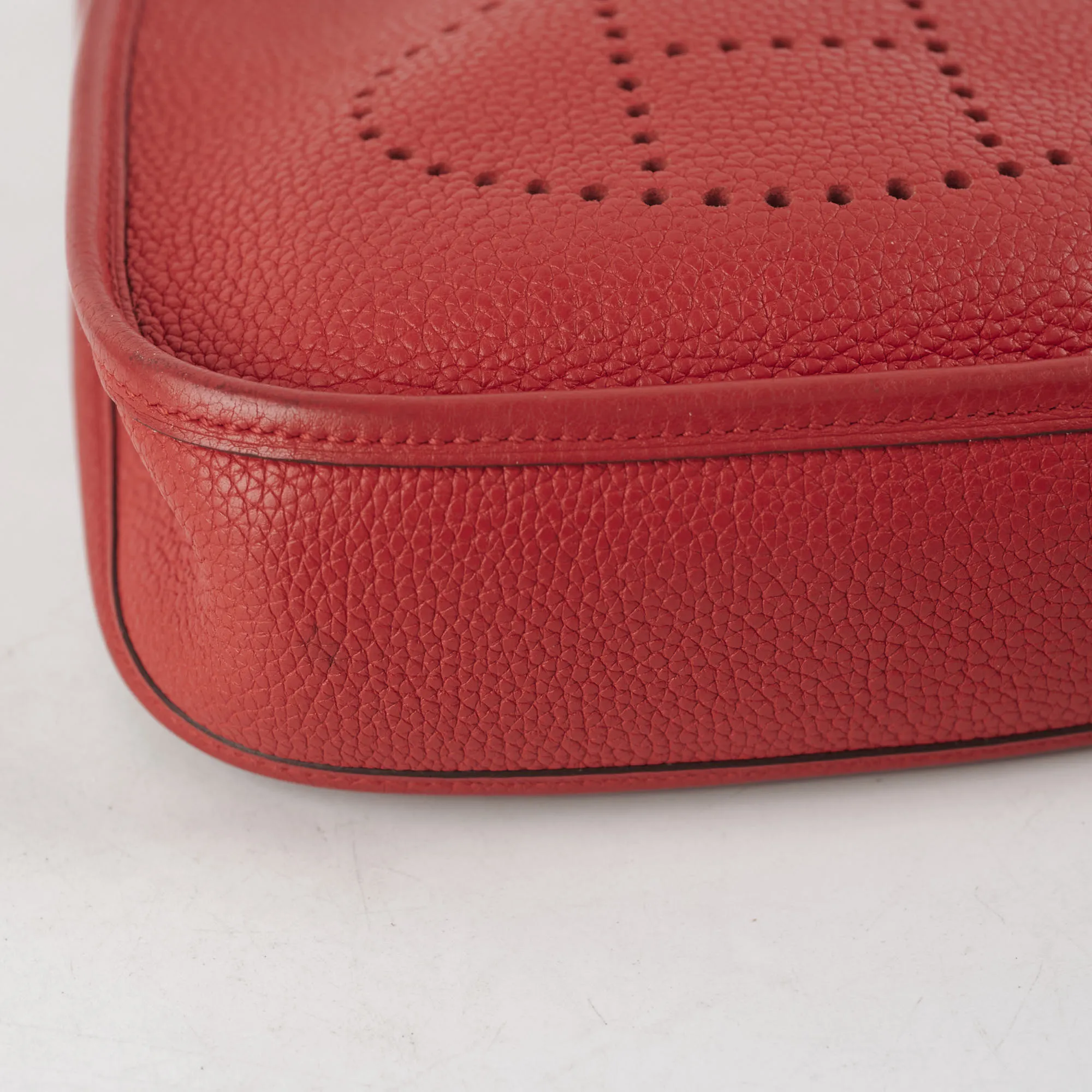 Hermes Mini Evelyn Rouge Coeur D Stamp