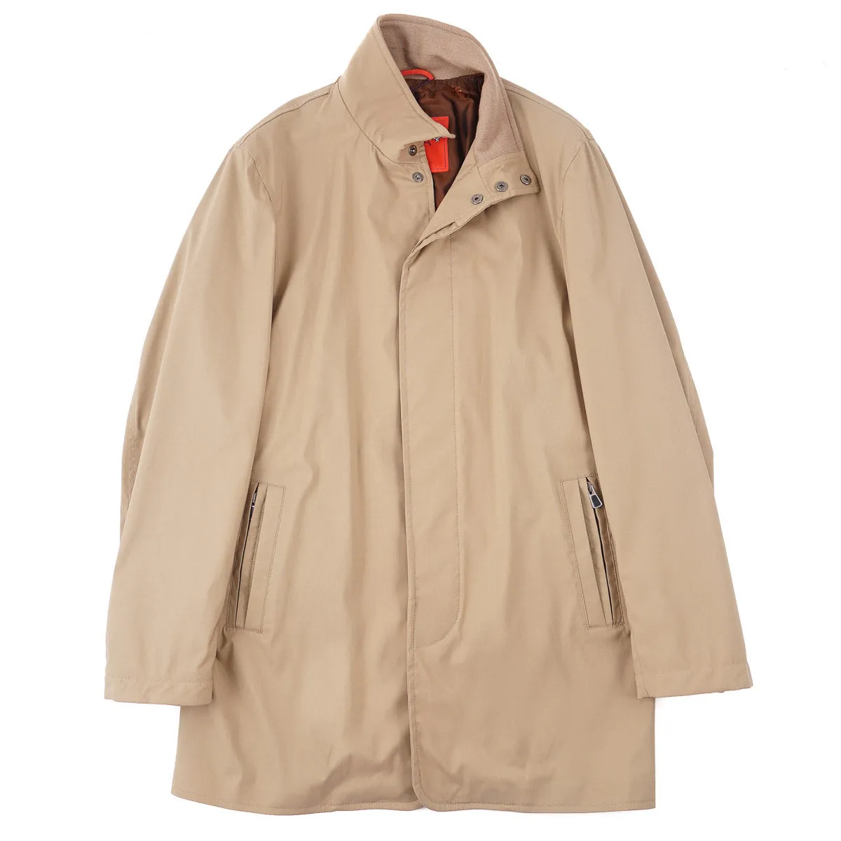 Isaia Mid-Weight Tech Wool Coat