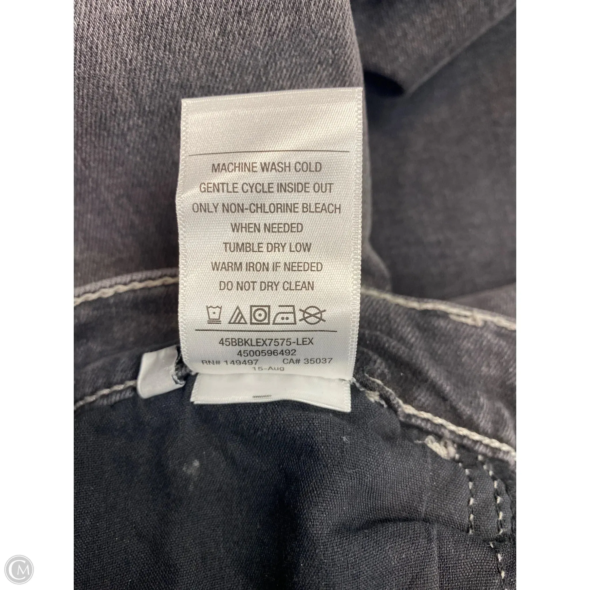 Jeans Designer By Hudson In Black Denim. Size: 8