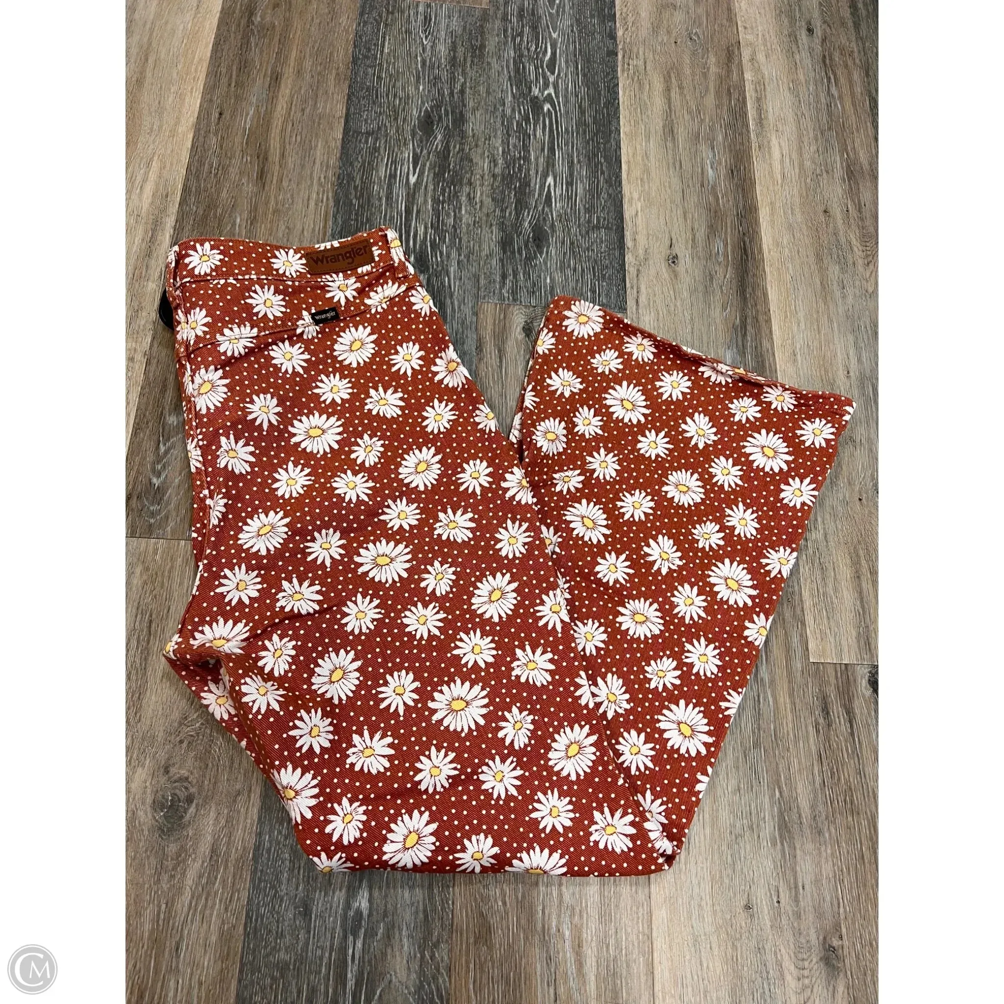 Jeans Flared By Wrangler In Floral Print. Size: 14