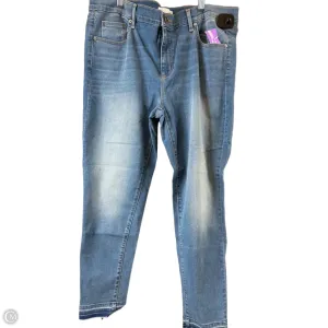 Jeans Skinny By Loft In Blue Denim. Size: 14