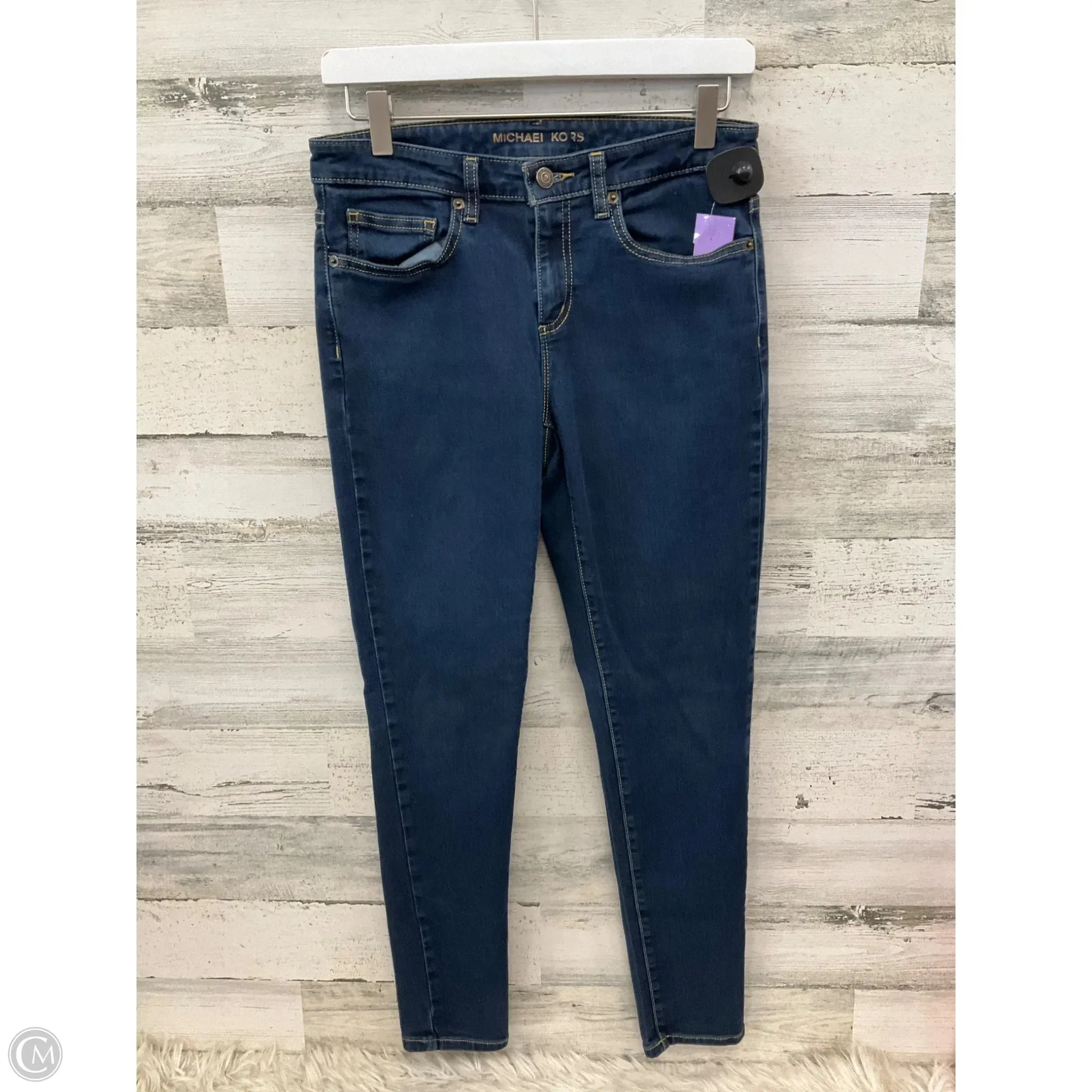 Jeans Skinny By Michael By Michael Kors In Blue Denim. Size: 6