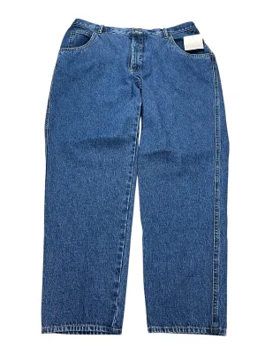 Jeans Straight By Elisabeth In Blue Denim. Size:22