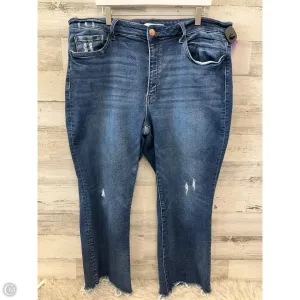 Jeans Straight By Flying Monkey In Blue Denim. Size: 22