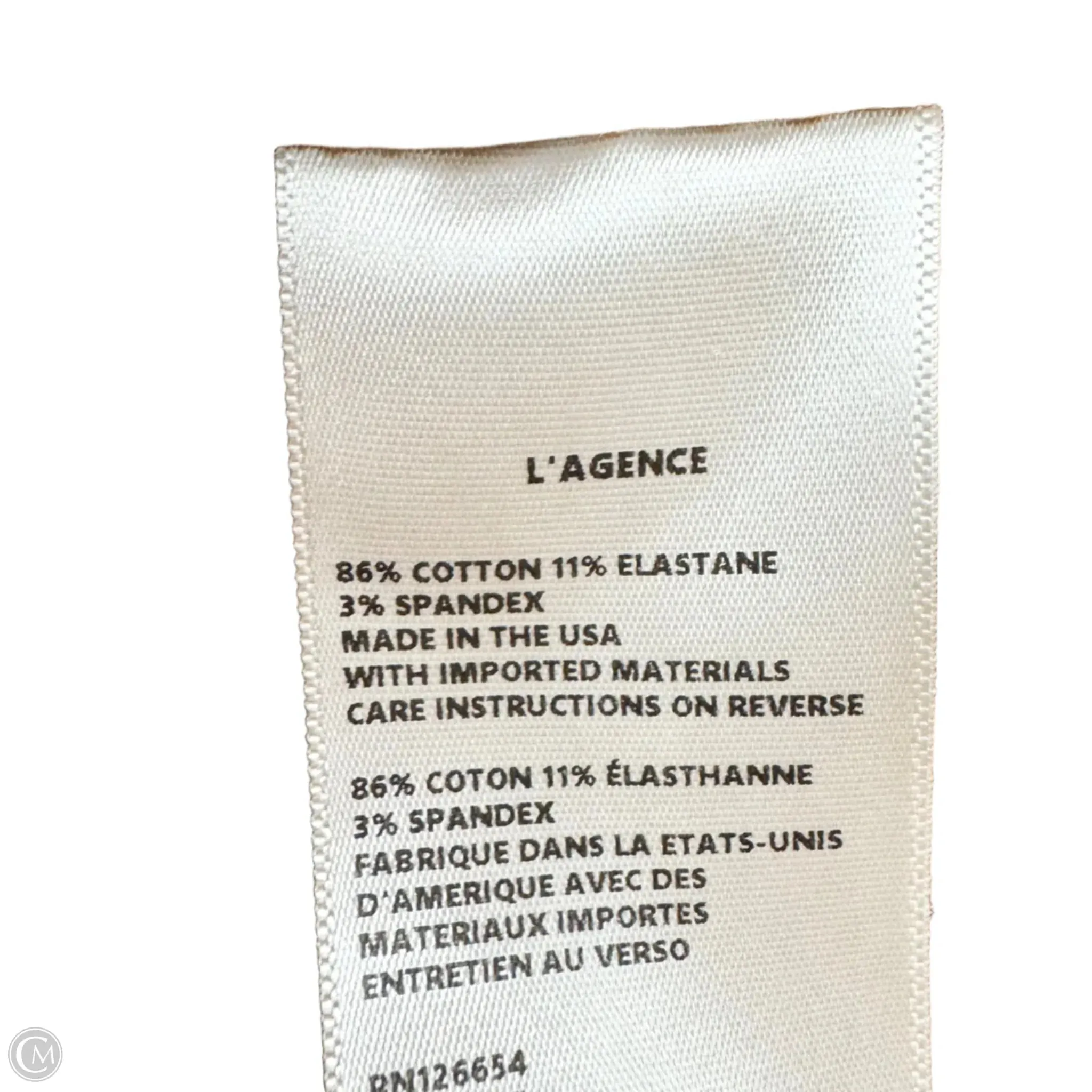 Jeans Straight By L Agence In Brown. Size: 2