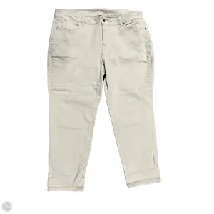 Jeans Straight By Talbots In Tan. Size: 20