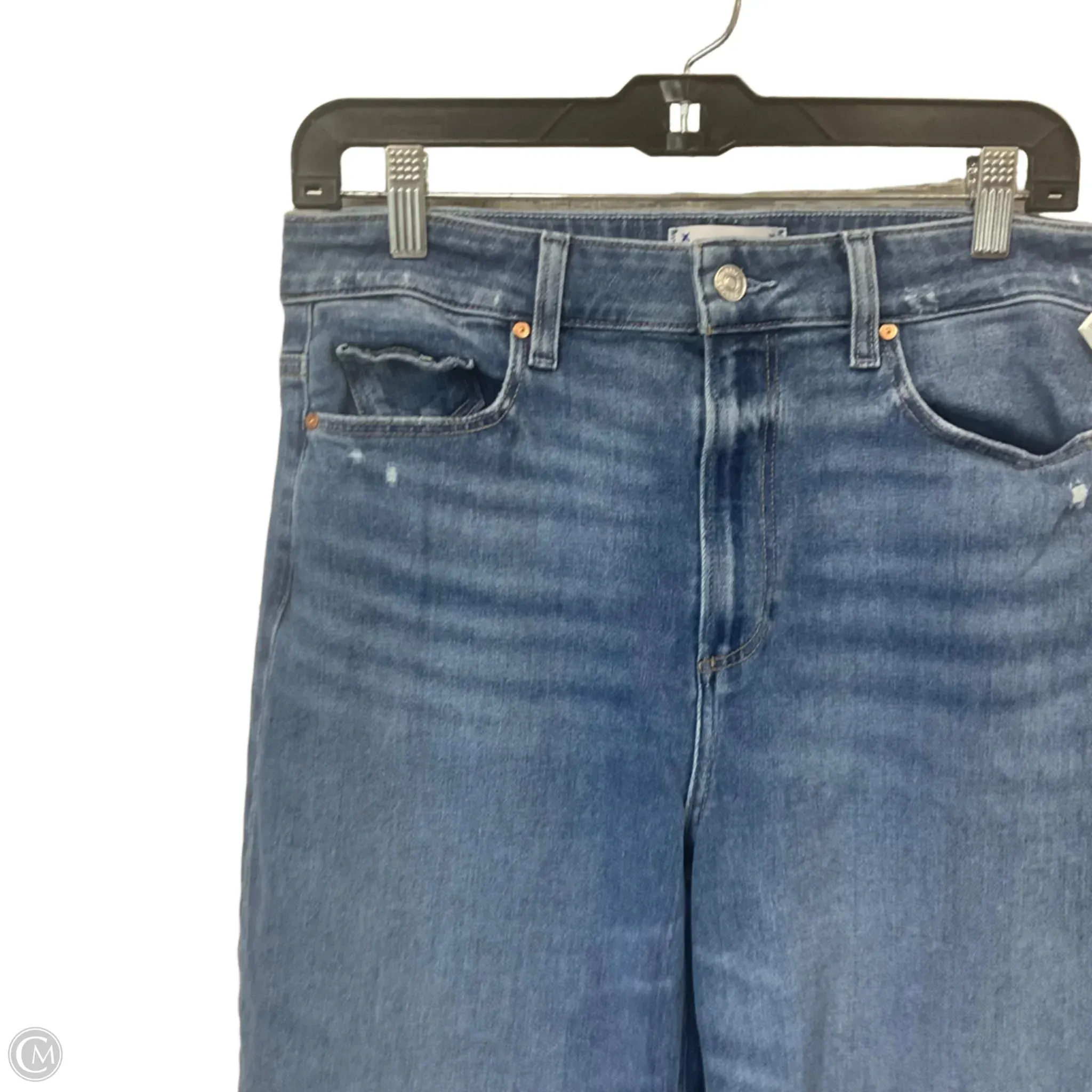 Jeans Wide Leg By Paige In Blue Denim. Size: 10
