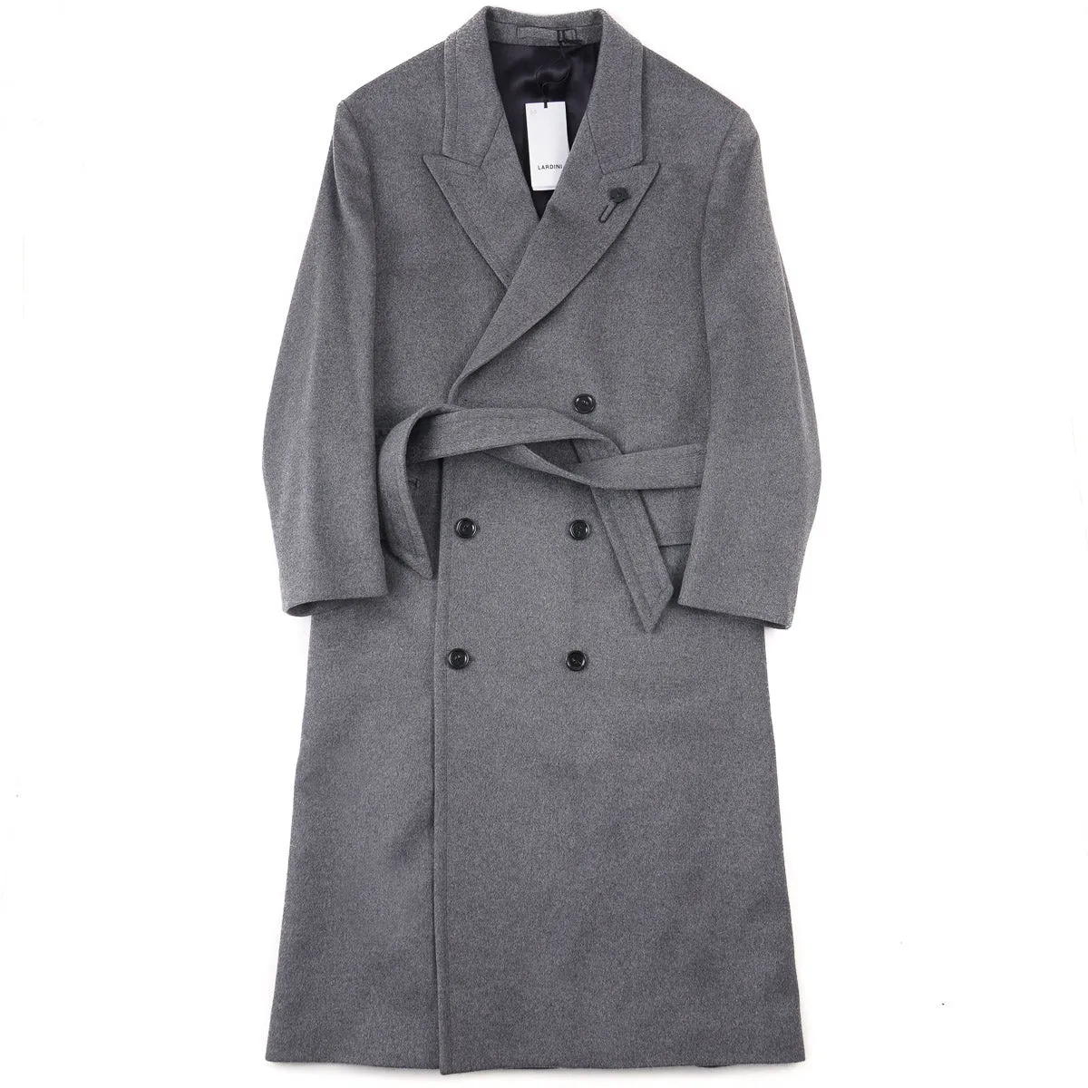 Lardini Pure Cashmere Long Overcoat