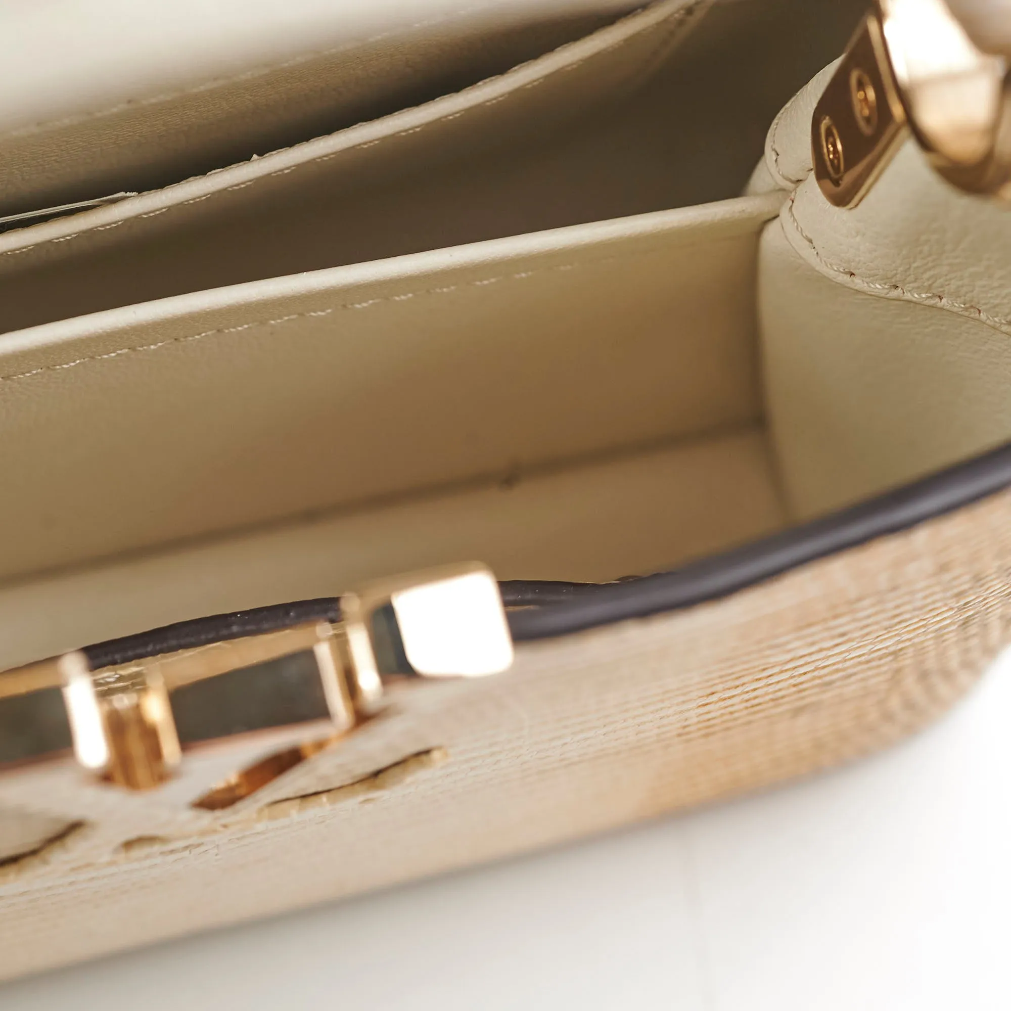 Louis Vuitton Lizard Capucines Mini Gold