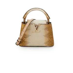 Louis Vuitton Lizard Capucines Mini Gold