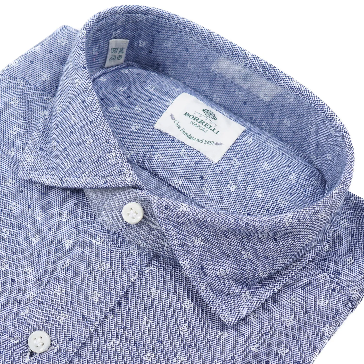 Luigi Borrelli Slim-Fit Knit Jersey Cotton Shirt