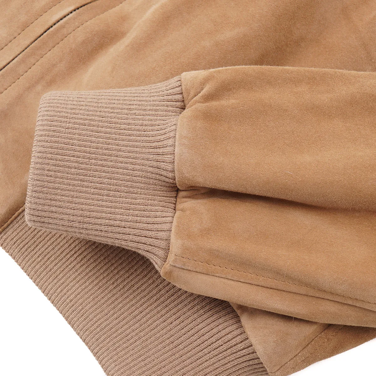 Rifugio Wool-Lined Suede Bomber Jacket