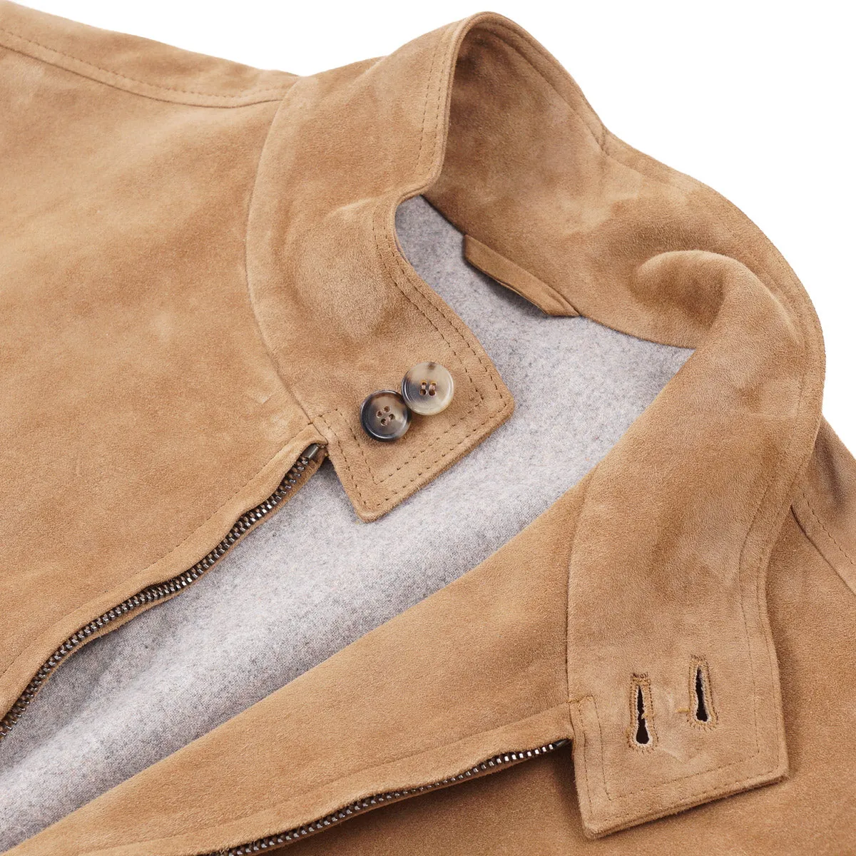 Rifugio Wool-Lined Suede Bomber Jacket