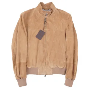 Rifugio Wool-Lined Suede Bomber Jacket